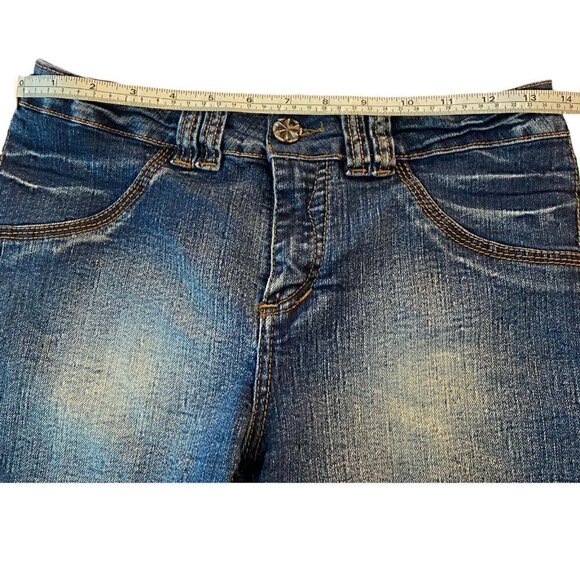 Virtual Sensuality Womens Blue Denim Shorts Sz 28W - Picture 3 of 9